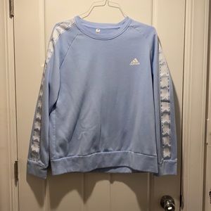 light blue Adidas crewneck